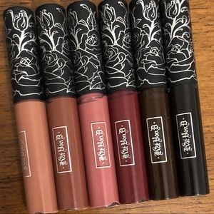 Kat Von D set of 6 mini matte liquid lipsticks